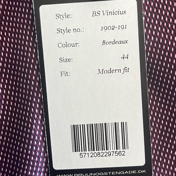 NWT Bruun and Stengade Mens Colorful Shirt in Pristine Condition!! - Picture 10 of 10